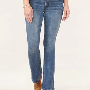 "Ab"solution® High Rise Artisanal Petite Itty Bitty Boot Jean